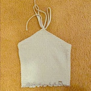 Tube top with tie around neck